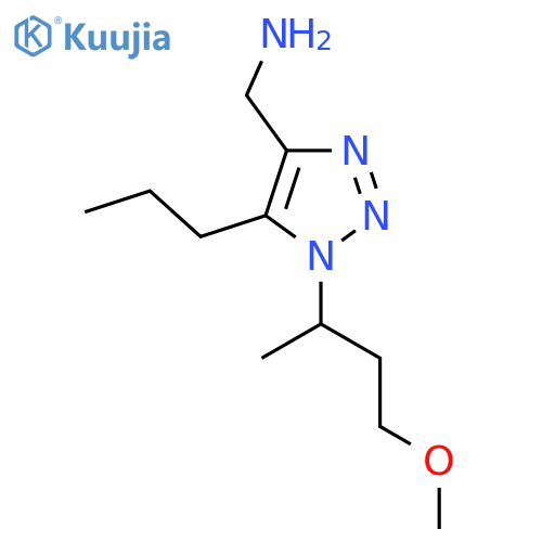 1-(4-methoxybutan-2-yl)-5-propyl-1H-1,2,3-triazol-4-ylmethanamine structure