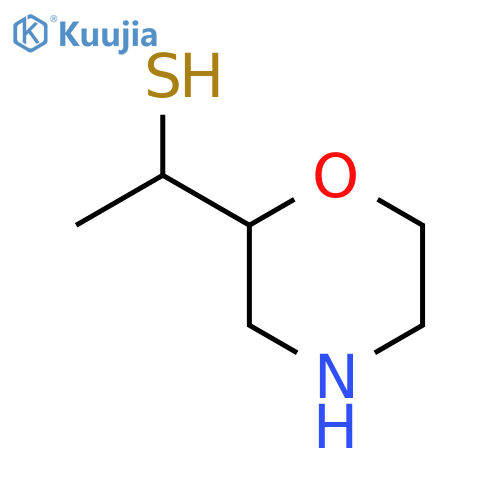 1-(morpholin-2-yl)ethane-1-thiol structure