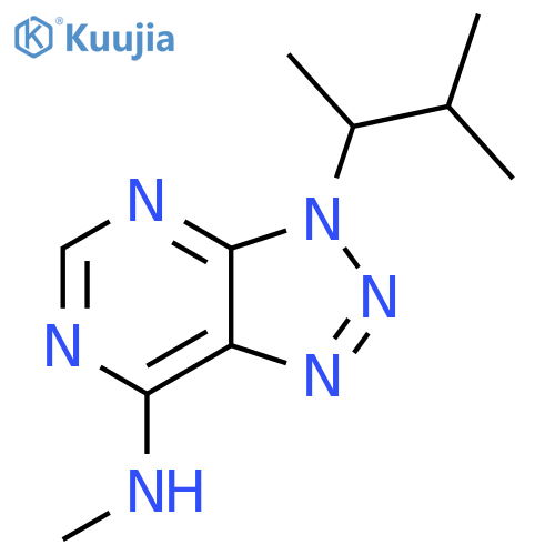 N-methyl-3-(3-methylbutan-2-yl)-3H-1,2,3triazolo4,5-dpyrimidin-7-amine structure
