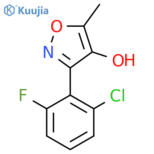 3-(2-chloro-6-fluorophenyl)-5-methyl-1,2-oxazol-4-ol structure