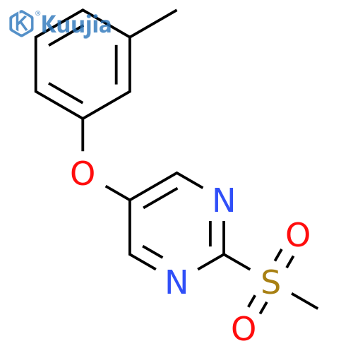 2-methanesulfonyl-5-(3-methylphenoxy)pyrimidine structure