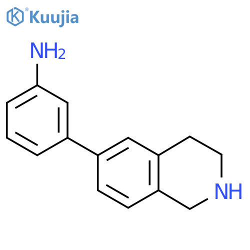 3-(1,2,3,4-tetrahydroisoquinolin-6-yl)aniline structure