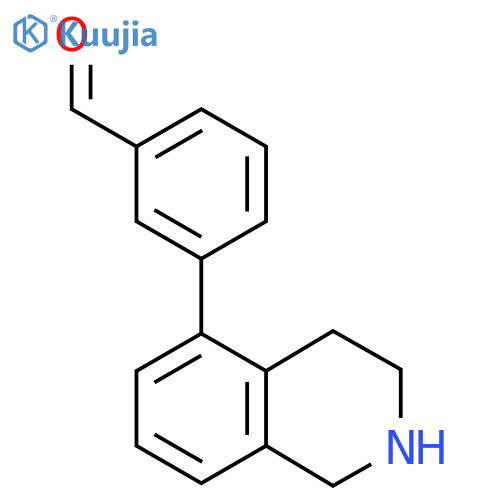 3-(1,2,3,4-Tetrahydroisoquinolin-5-yl)benzaldehyde structure