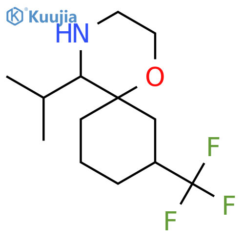 5-(propan-2-yl)-8-(trifluoromethyl)-1-oxa-4-azaspiro5.5undecane structure