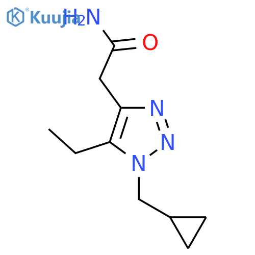2-1-(cyclopropylmethyl)-5-ethyl-1H-1,2,3-triazol-4-ylacetamide structure