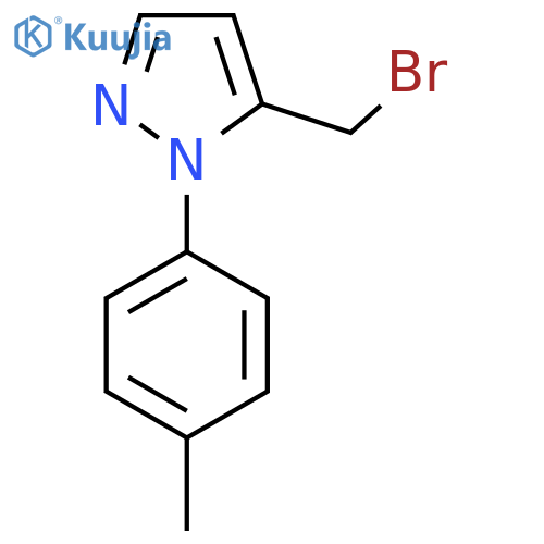 5-(bromomethyl)-1-(4-methylphenyl)-1H-pyrazole structure