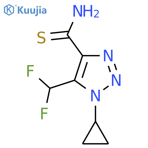 1-cyclopropyl-5-(difluoromethyl)-1H-1,2,3-triazole-4-carbothioamide structure