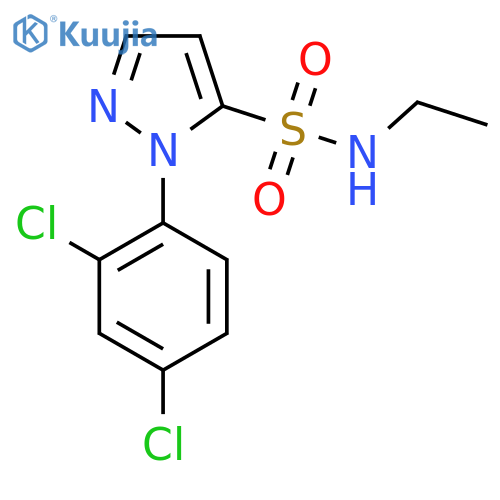 1-(2,4-dichlorophenyl)-N-ethyl-1H-pyrazole-5-sulfonamide structure