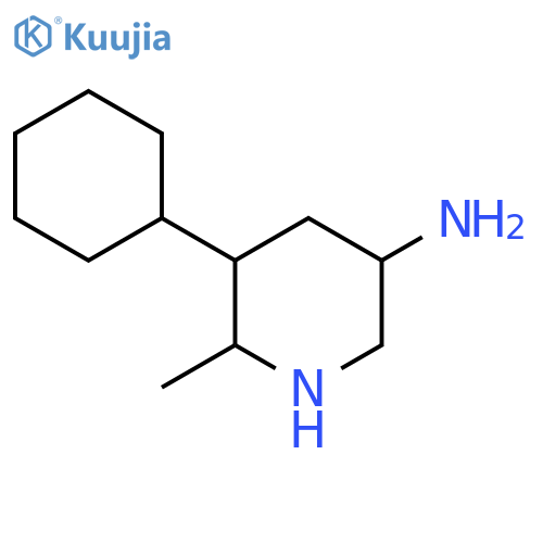 5-Cyclohexyl-6-methylpiperidin-3-amine structure