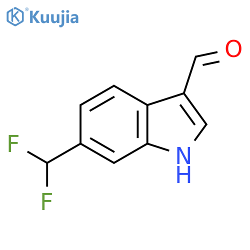 6-(difluoromethyl)-1H-indole-3-carbaldehyde structure