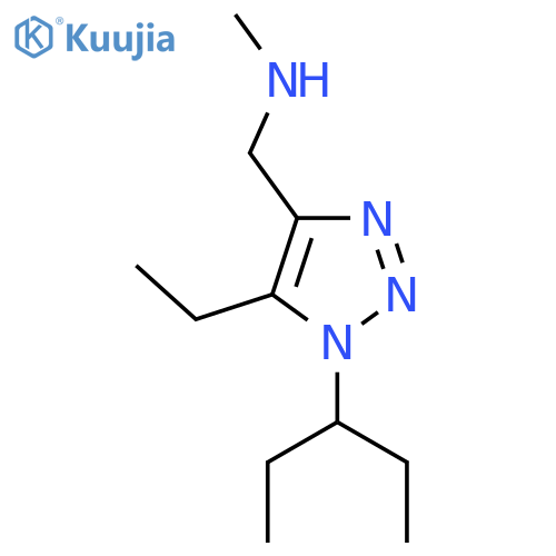 {5-ethyl-1-(pentan-3-yl)-1H-1,2,3-triazol-4-ylmethyl}(methyl)amine structure