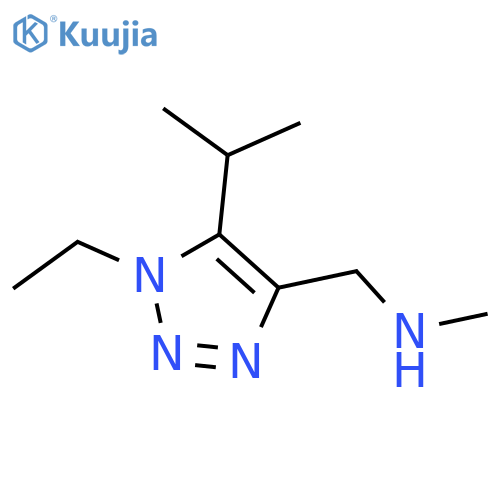 {1-ethyl-5-(propan-2-yl)-1H-1,2,3-triazol-4-ylmethyl}(methyl)amine structure