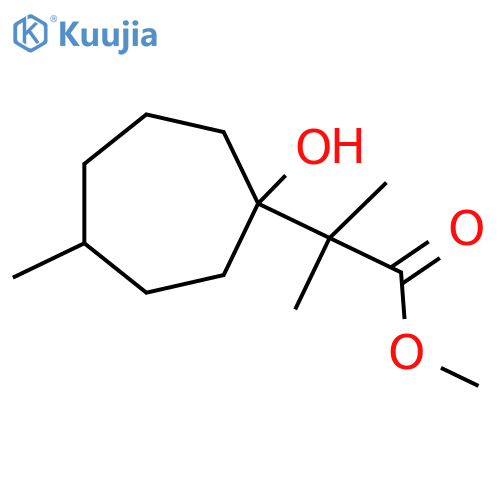 methyl 2-(1-hydroxy-4-methylcycloheptyl)-2-methylpropanoate structure