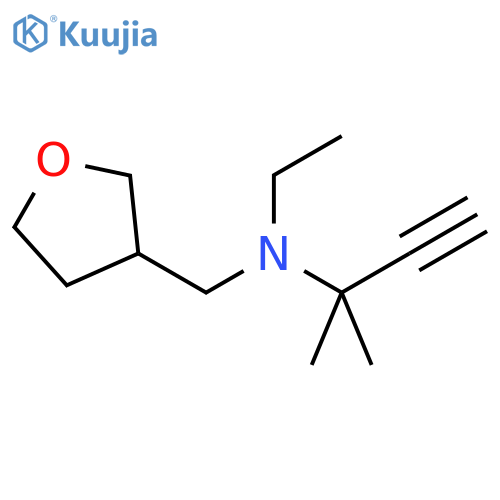 ethyl(2-methylbut-3-yn-2-yl)(oxolan-3-ylmethyl)amine structure