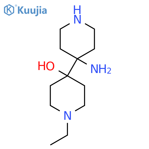 4-(4-aminopiperidin-4-yl)-1-ethylpiperidin-4-ol structure