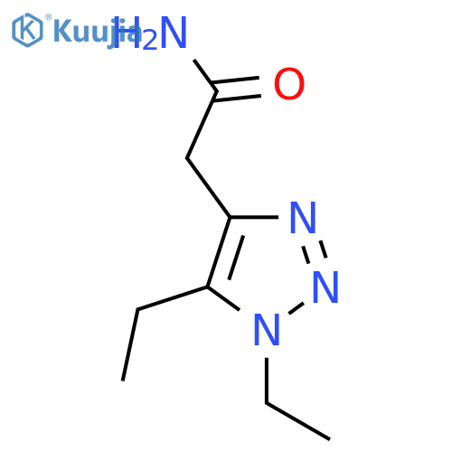 2-(diethyl-1H-1,2,3-triazol-4-yl)acetamide structure
