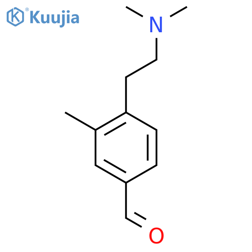 4-2-(dimethylamino)ethyl-3-methylbenzaldehyde structure