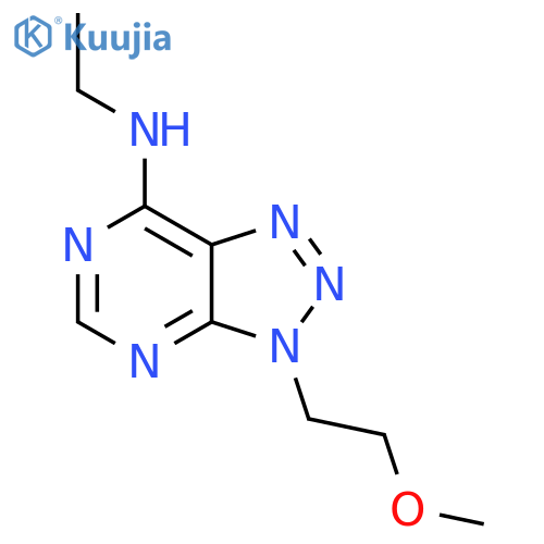 N-ethyl-3-(2-methoxyethyl)-3H-1,2,3triazolo4,5-dpyrimidin-7-amine structure