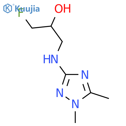 1-(dimethyl-1H-1,2,4-triazol-3-yl)amino-3-fluoropropan-2-ol structure