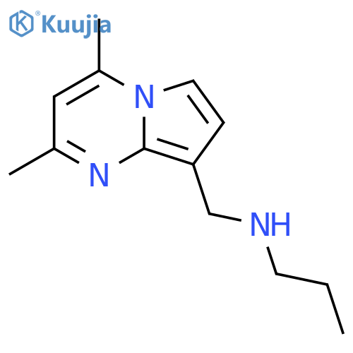 ({2,4-dimethylpyrrolo1,2-apyrimidin-8-yl}methyl)(propyl)amine structure