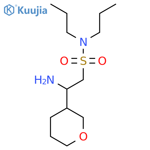 2-amino-2-(oxan-3-yl)-N,N-dipropylethane-1-sulfonamide structure