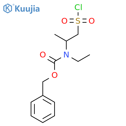 benzyl N-1-(chlorosulfonyl)propan-2-yl-N-ethylcarbamate structure