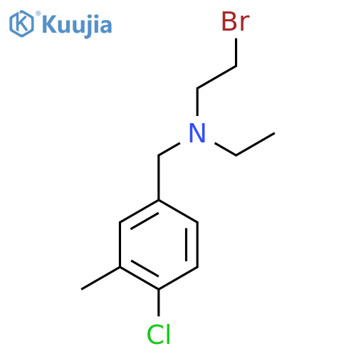 (2-bromoethyl)(4-chloro-3-methylphenyl)methylethylamine structure