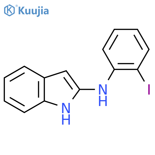 N-(2-iodophenyl)-1H-indol-2-amine structure
