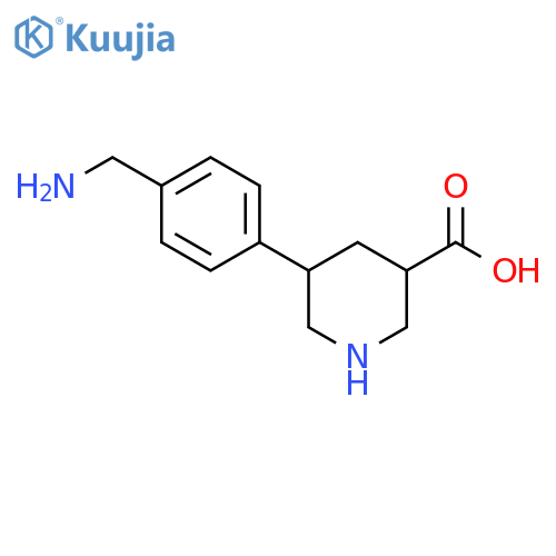 5-4-(aminomethyl)phenylpiperidine-3-carboxylic acid structure