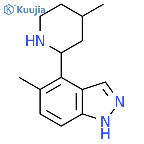 5-methyl-4-(4-methylpiperidin-2-yl)-1H-indazole structure