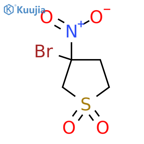 3-Bromo-3-nitro-1lambda6-thiolane-1,1-dione structure