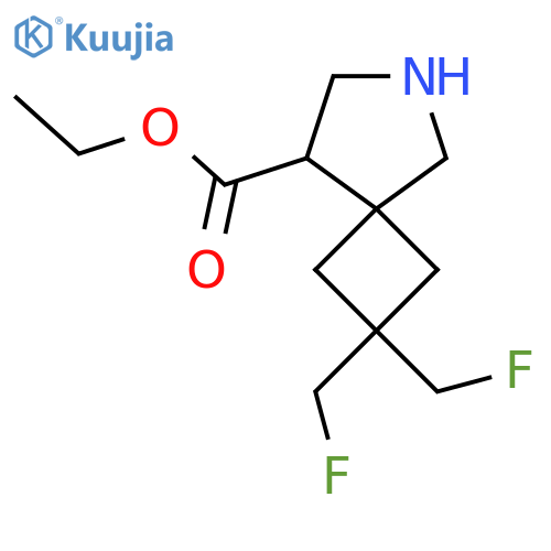 ethyl 2,2-bis(fluoromethyl)-6-azaspiro3.4octane-8-carboxylate structure