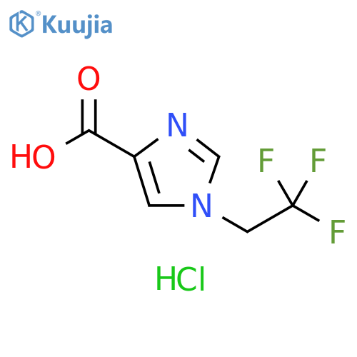 1-(2,2,2-trifluoroethyl)-1h-imidazole-4-carboxylic acid hydrochloride structure