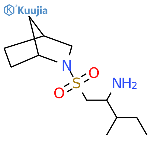 1-{2-azabicyclo2.2.1heptane-2-sulfonyl}-3-methylpentan-2-amine structure