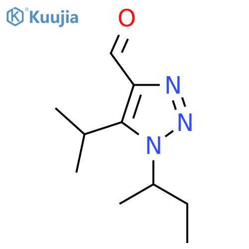 1-(butan-2-yl)-5-(propan-2-yl)-1H-1,2,3-triazole-4-carbaldehyde structure