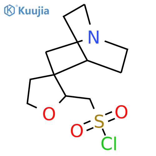 {4-azaspirobicyclo2.2.2octane-2,3'-oxolane-2'-yl}methanesulfonyl chloride structure