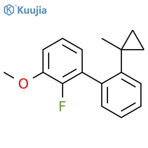2-fluoro-1-methoxy-3-2-(1-methylcyclopropyl)phenylbenzene structure