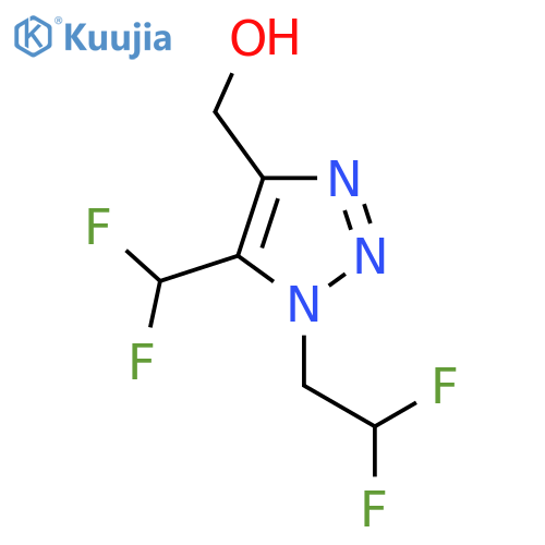 1-(2,2-difluoroethyl)-5-(difluoromethyl)-1H-1,2,3-triazol-4-ylmethanol structure