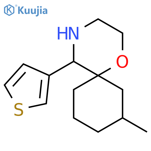 8-methyl-5-(thiophen-3-yl)-1-oxa-4-azaspiro5.5undecane structure