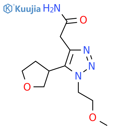 2-1-(2-methoxyethyl)-5-(oxolan-3-yl)-1H-1,2,3-triazol-4-ylacetamide structure