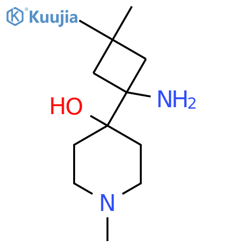 4-(1-amino-3,3-dimethylcyclobutyl)-1-methylpiperidin-4-ol structure