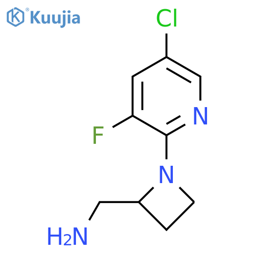 1-(5-chloro-3-fluoropyridin-2-yl)azetidin-2-ylmethanamine structure