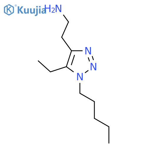 2-(5-ethyl-1-pentyl-1H-1,2,3-triazol-4-yl)ethan-1-amine structure