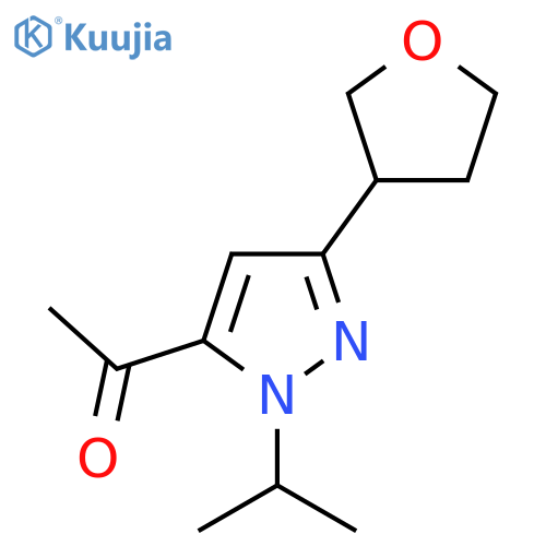 1-3-(oxolan-3-yl)-1-(propan-2-yl)-1H-pyrazol-5-ylethan-1-one structure