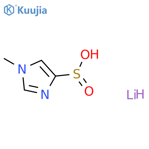 lithium(1+) ion 1-methyl-1H-imidazole-4-sulfinate structure