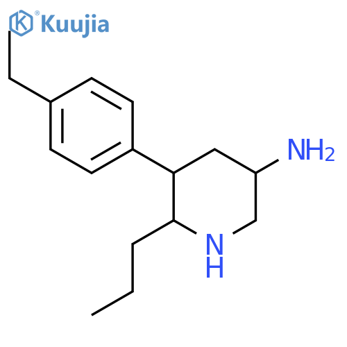5-(4-ethylphenyl)-6-propylpiperidin-3-amine structure
