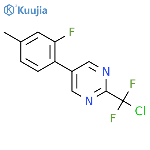 2-(chlorodifluoromethyl)-5-(2-fluoro-4-methylphenyl)pyrimidine structure
