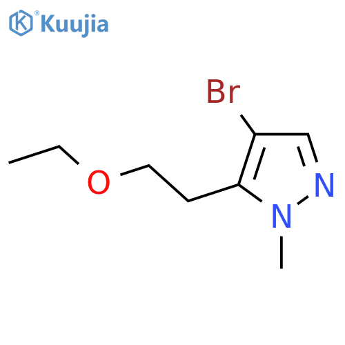 4-bromo-5-(2-ethoxyethyl)-1-methyl-1H-pyrazole structure
