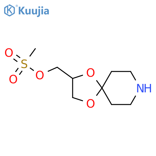 1,4-dioxa-8-azaspiro4.5decan-2-ylmethyl methanesulfonate structure