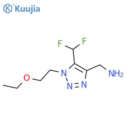 5-(difluoromethyl)-1-(2-ethoxyethyl)-1H-1,2,3-triazol-4-ylmethanamine structure